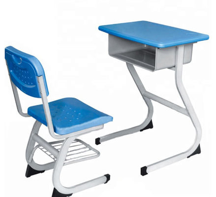 Okul Mobilyaları Çocuk Metal Tekli Masa ve Sandalye Çocuklar İçin Demir Çalışma Masası ve Sandalye