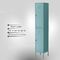 Aynalı İki Kapılı Çelik Almirah Uzun Soğuk Haddelenmiş Metal Soyunma Dolabı