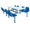 Metal Okul Kantin Yemek Masası Ve Koltuk Öğrenci Restoran Masa Sandalye Setleri Okul Mobilyaları