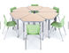 Yapılandırılabilir Sınıf Okul Kalın 1,25 ″ Çocuk Masası ve Sandalyesi