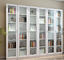 Özelleştirilmiş çelik ofis mobilyaları ofis cam kapı modeli Kitaplık Vitrin