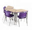 Sınıf Tekli Koltuk Masası H750mm Çelik Okul Mobilyaları yüksek kaliteli okul mobilyaları