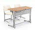 Çocuklar İçin Çelik Okul Mobilyaları Sınıf Mobilyaları Masa ve Sandalye Öğrenci Masası Ucuz Fiyat